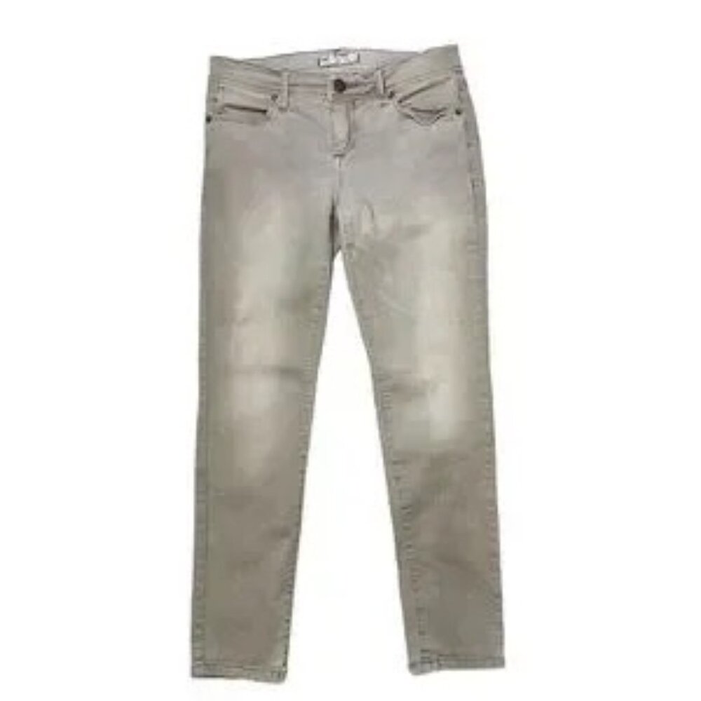 ✨ Free People Tan Low Rise Skinny Jeans Stretch Size 26 Casual‎ Neutral